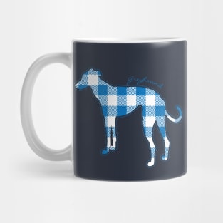 Plaid Greyhound Mug